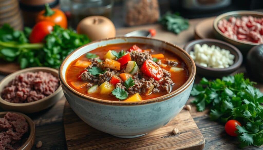 ground beef soup