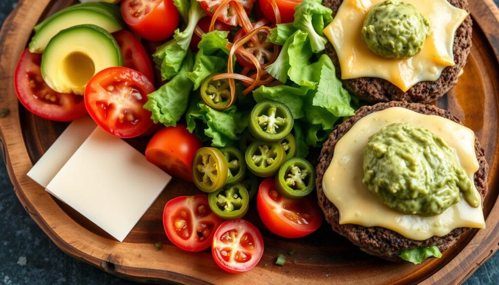 keto burger toppings