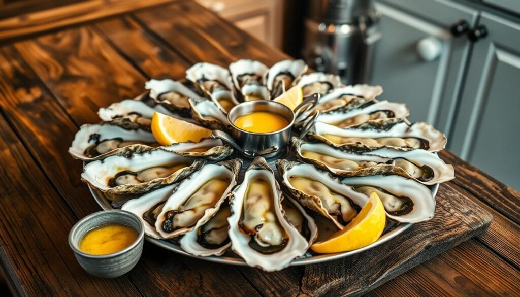 steamed oysters