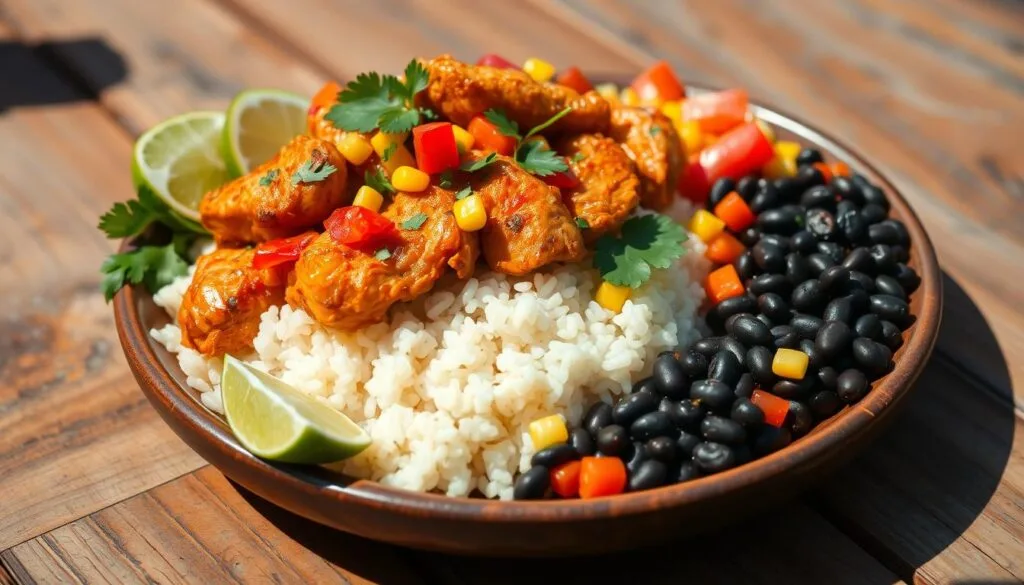 Fiesta Chicken with Rice and Beans