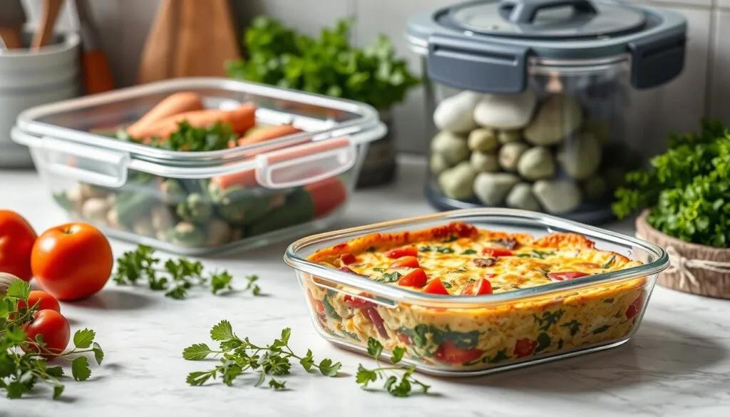 Frittata storage