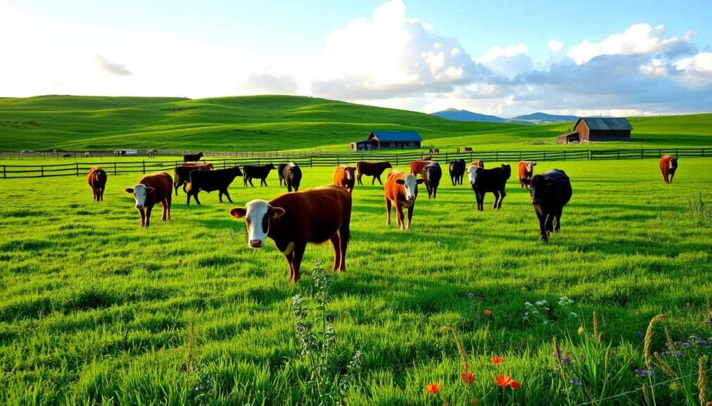 Grass-finished cattle ranch