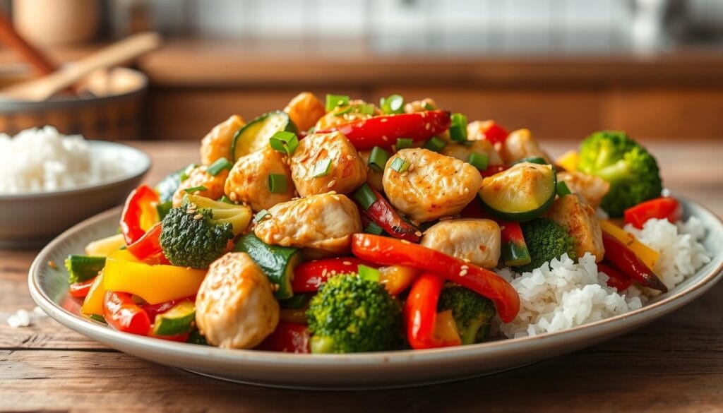 chicken zucchini stir fry