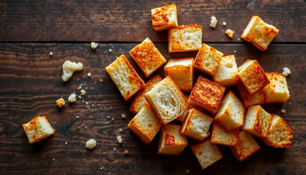 toasted bread cubes