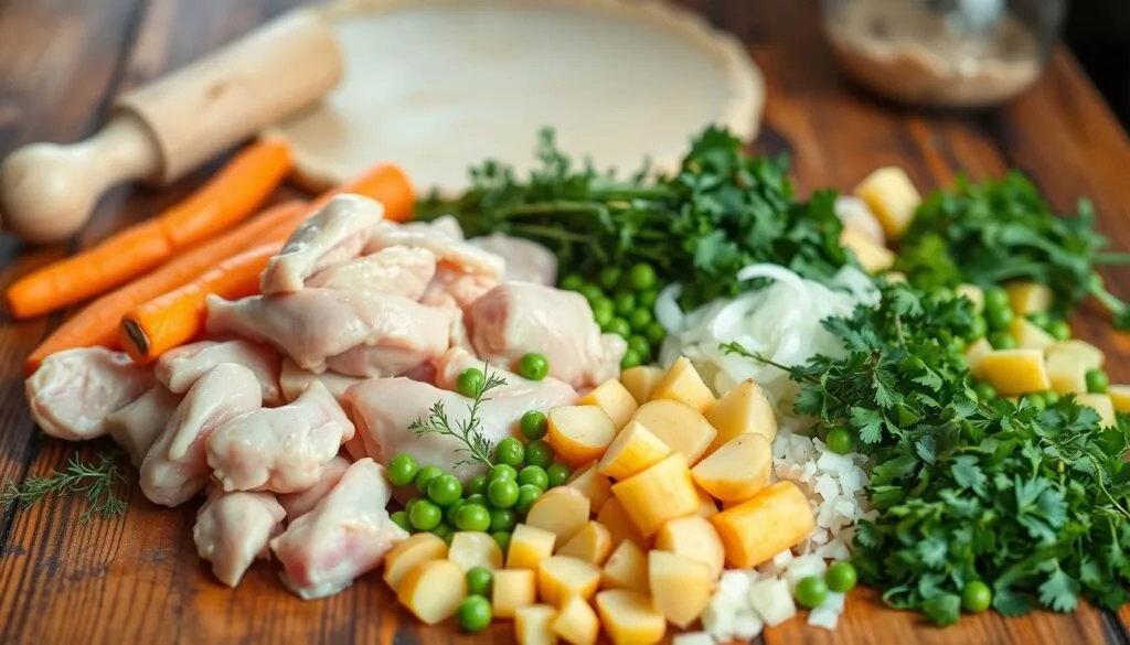 chicken pot pie ingredients