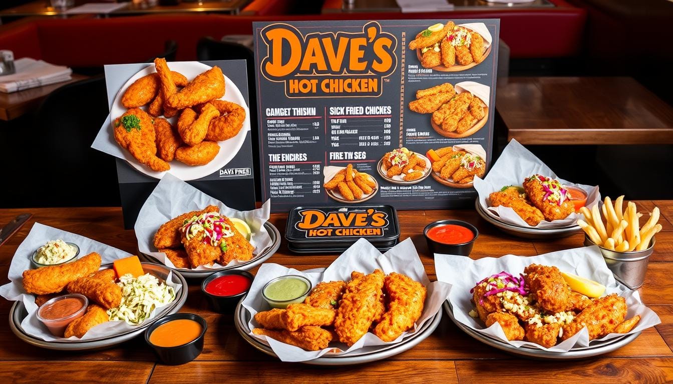 daves  chicken menu