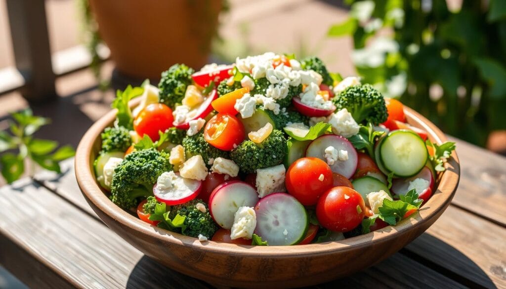 delicious broccoli cauliflower salad