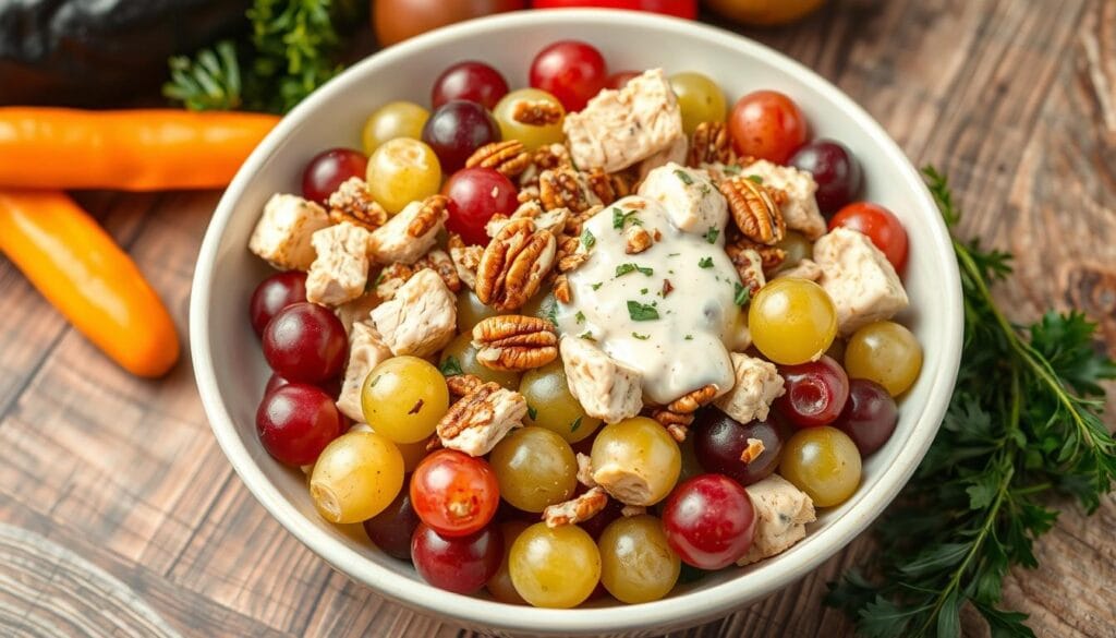 homemade grape chicken salad