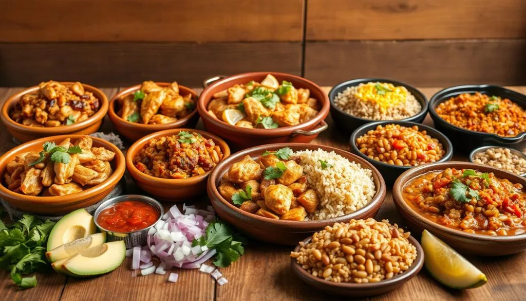 style chicken beans and rice variations