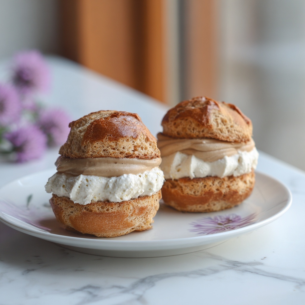 Nutella Cream Filled Profiteroles Recipe - Recipe Image