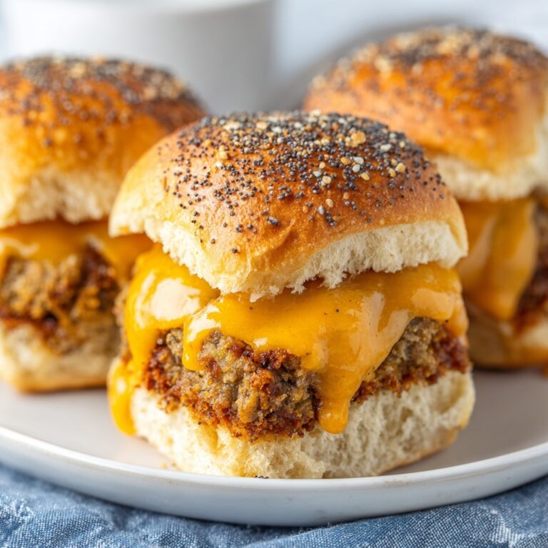 Beef & Cheddar Sliders Recipe