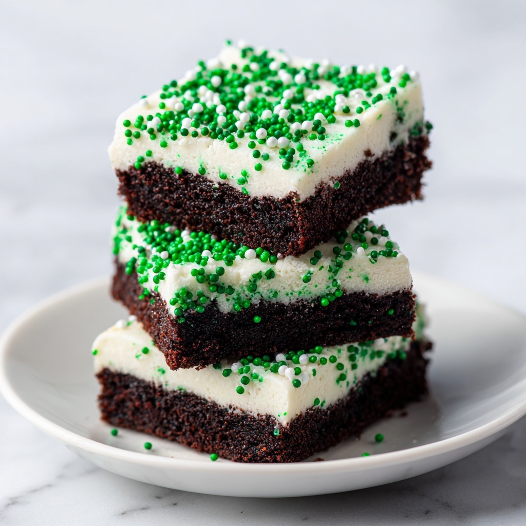 Green Velvet Brownies with Cream Cheese Frosting Recipe - Recipe Image