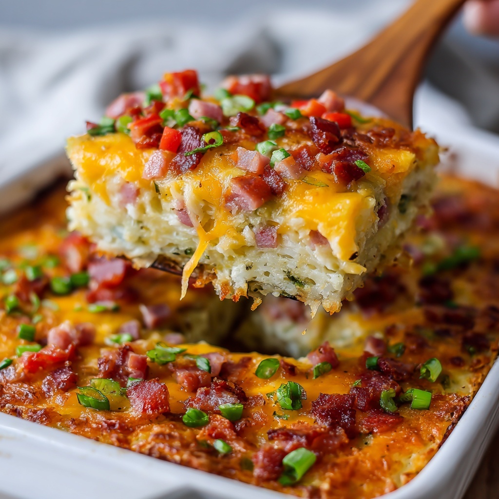 Mississippi Sin Hash Brown Breakfast Casserole Recipe - Recipe Image