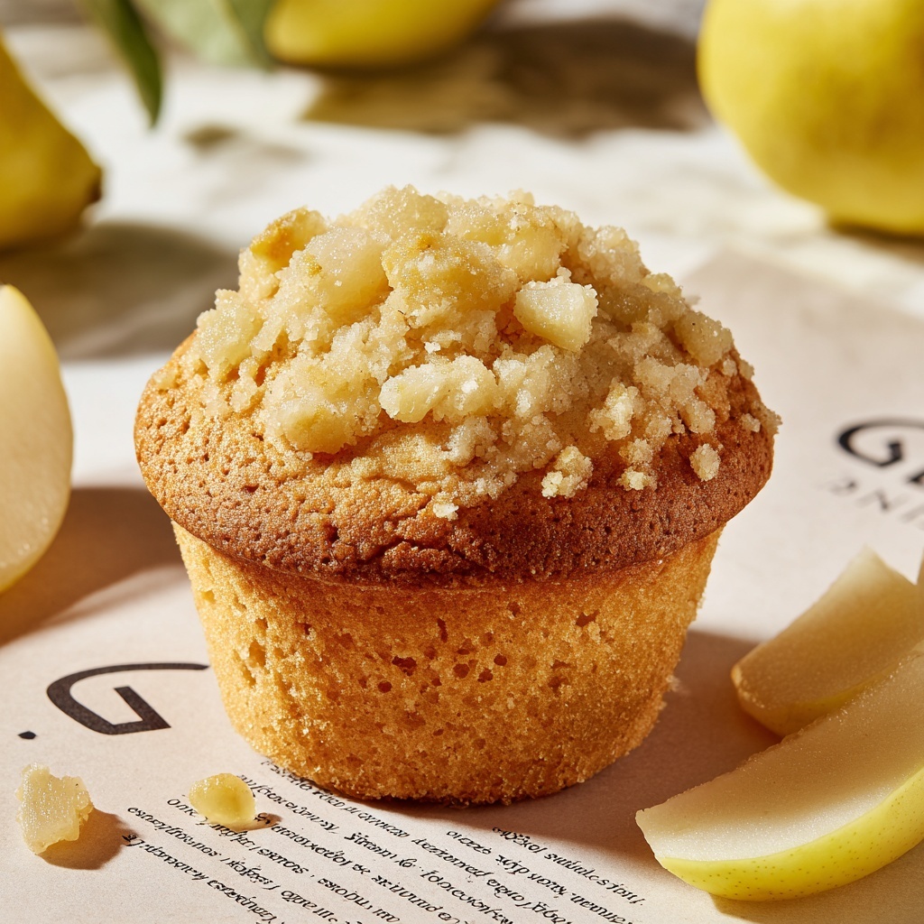 Easy Vegan Peach Cobbler Muffins Recipe - Recipe Image