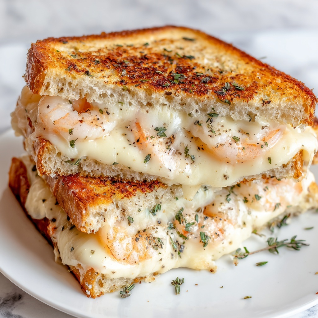 Shrimp & Cheese Grilled Sandwich Recipe - Recipe Image
