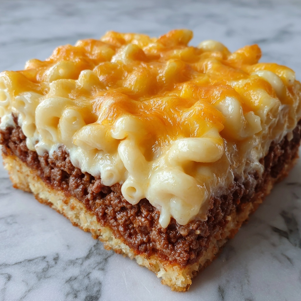 Mac ‘n’ Cheese-Stuffed Meatloaf Recipe - Recipe Image