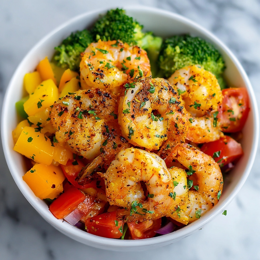 Colorful Shrimp & Veggie Bowl Recipe - Recipe Image