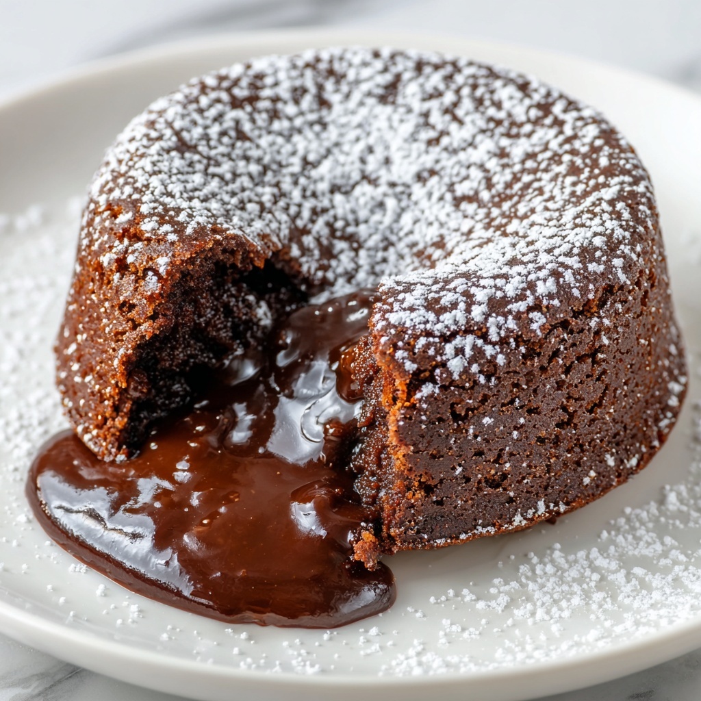 Protein Lava Cake (Gluten Free, Low Sugar) Recipe - Recipe Image