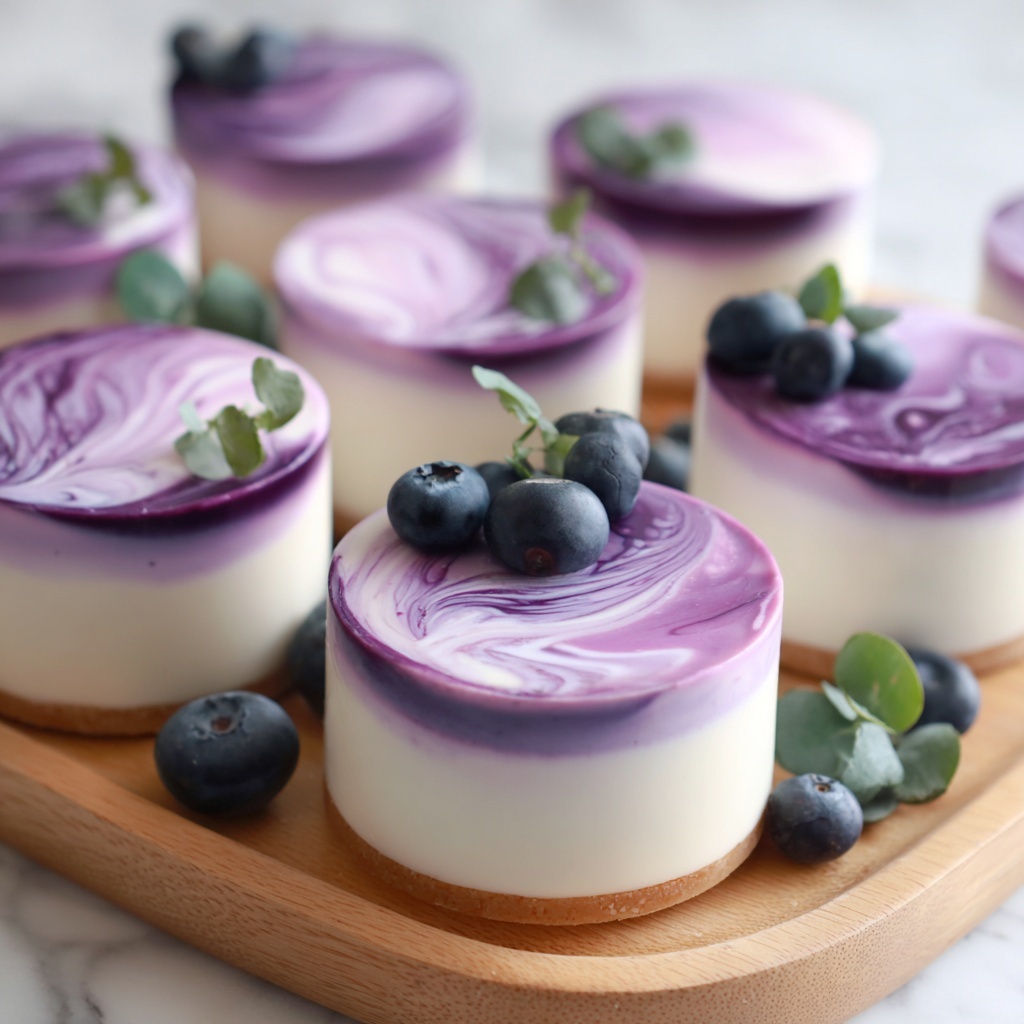 Blueberry Swirl Yogurt Bites Recipe - Recipe Image