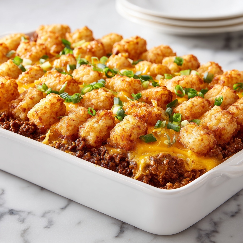 Cowboy Tater Tot Casserole Recipe - Recipe Image