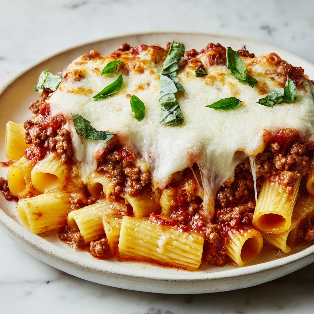 Rigatoni al Forno: An Amazing Ultimate Baked Pasta Dish Recipe - Recipe Image