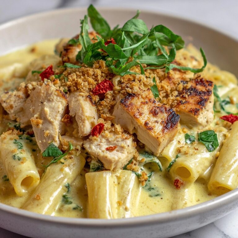Creamy Crunchy Chicken Pasta Recipe