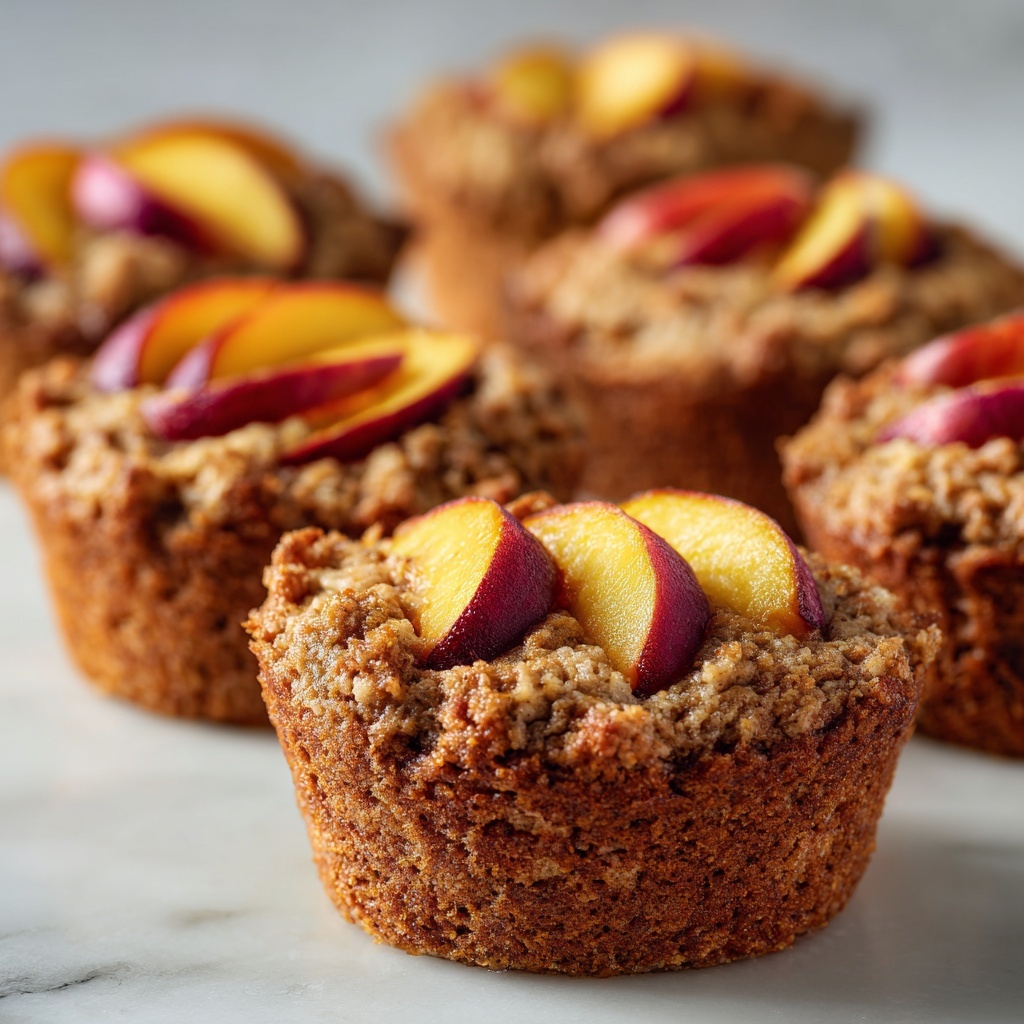 Peach Financiers: Elegant French Almond Cakes Recipe - Recipe Image