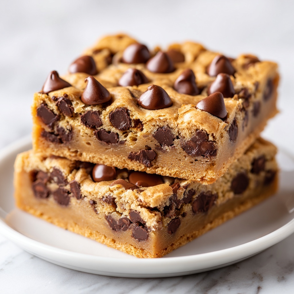 Peanut Butter Chocolate Chip Cookie Bars Recipe - Recipe Image