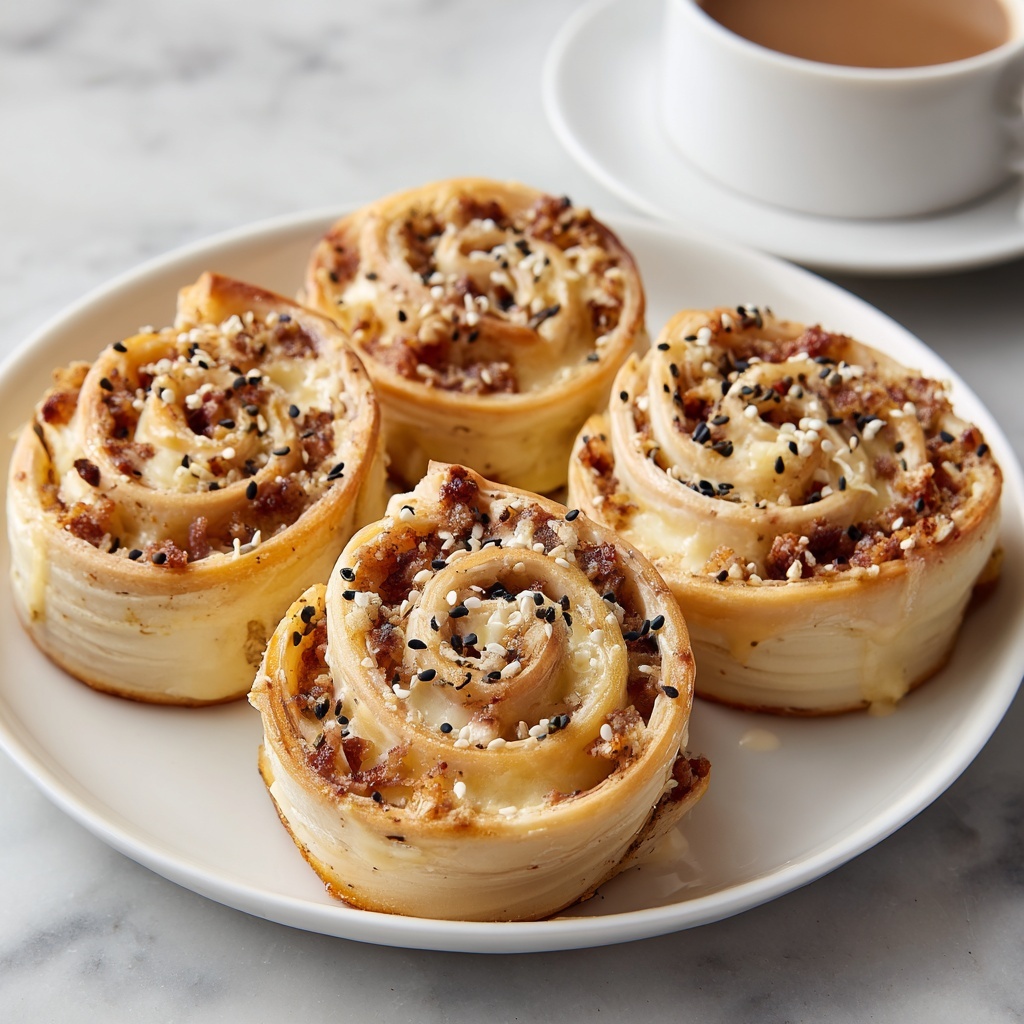 French Dip Roast Beef Pinwheels Recipe - Recipe Image