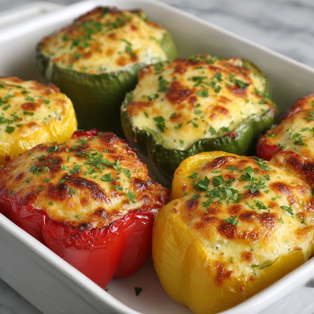 Buffalo Chicken Stuffed Peppers Recipe - Recipe Image