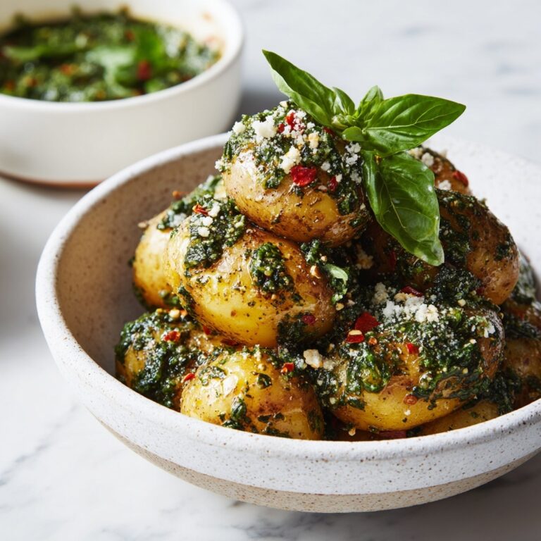 Garden Basil Pesto Potato Salad Recipe