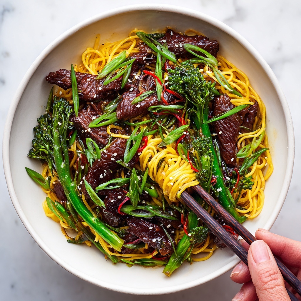 Sticky Beef Noodles: A Quick and Satisfying Meal Recipe - Recipe Image