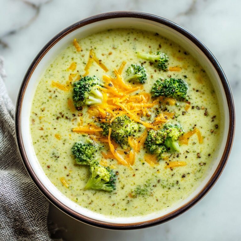 Creamy Broccoli Cheese Soup Recipe