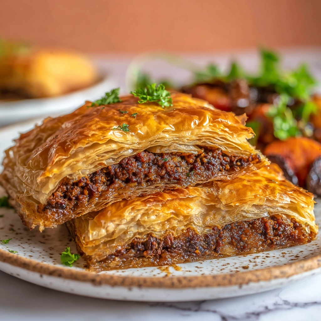 Vegan BBQ Lentil & Mushroom Wellington Recipe - Recipe Image