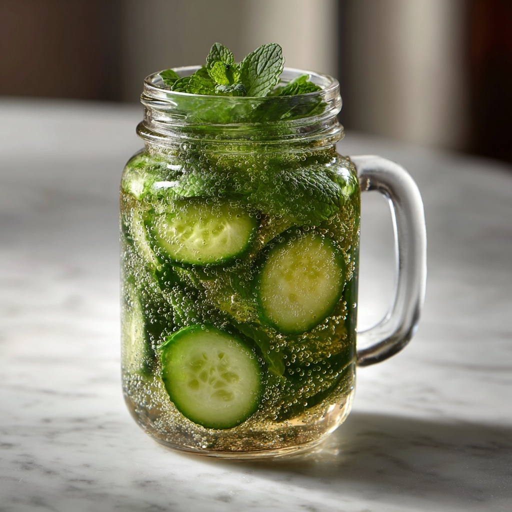 Cucumber Lemon Mint Infused Water Recipe - Recipe Image