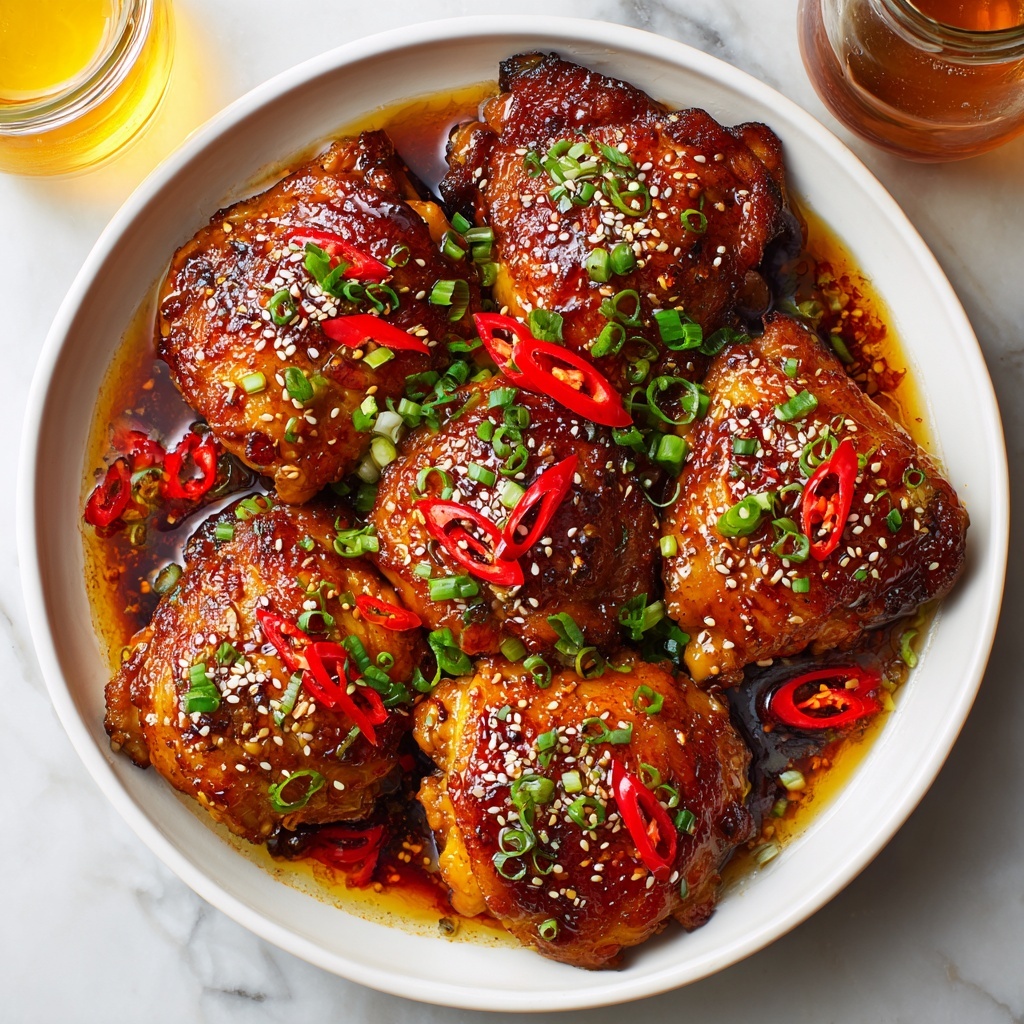 Honey Soy Baked Chicken Thighs Recipe - Recipe Image