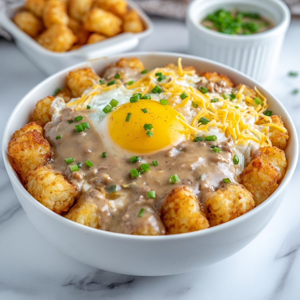 Tater Tot Breakfast Bowl Recipe - Recipe Image