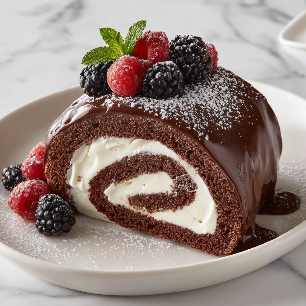 Choco Swiss Roll Delight Recipe - Recipe Image