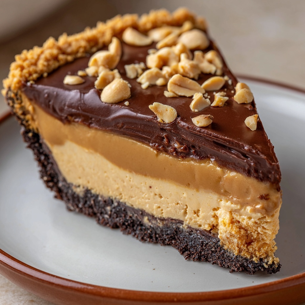 Hot Fudge Peanut Butter Pie Recipe - Recipe Image