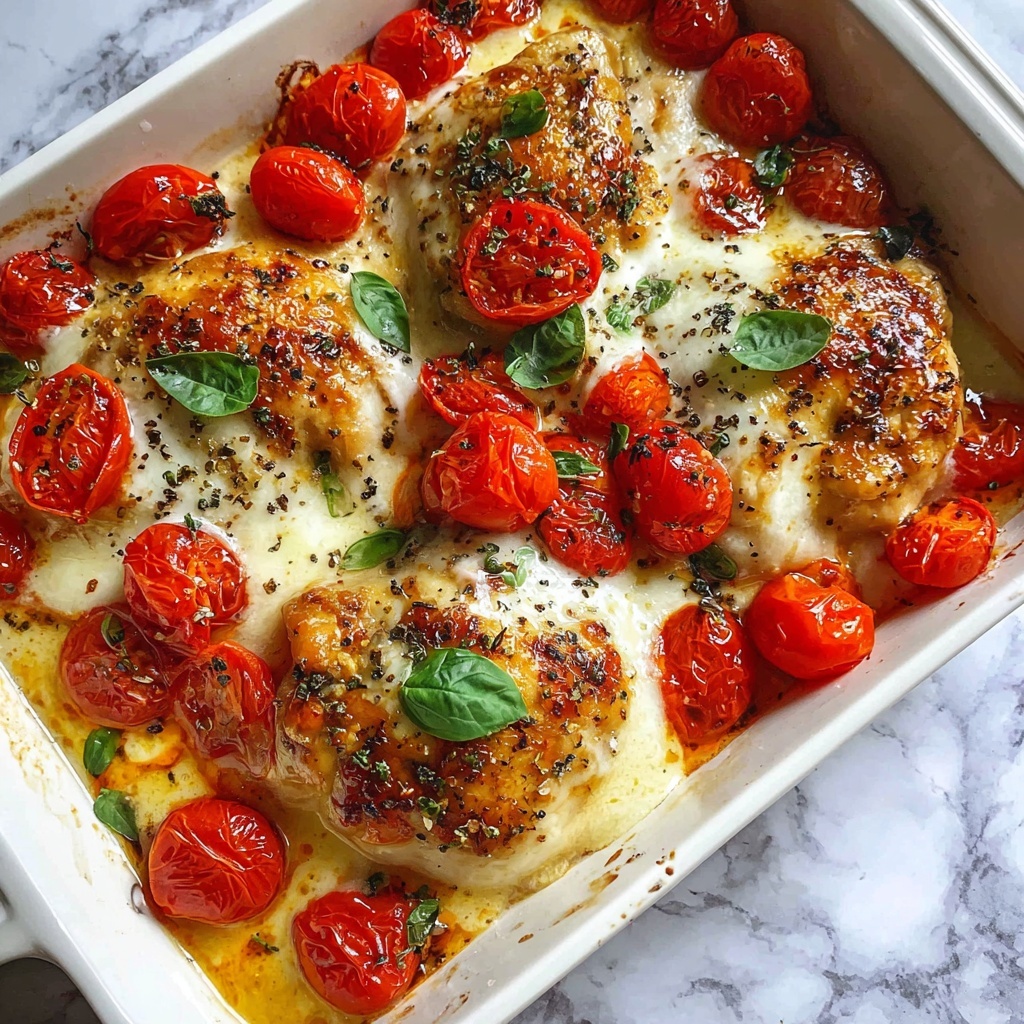 Garlic Tomato Baked Chicken Recipe - Recipe Image