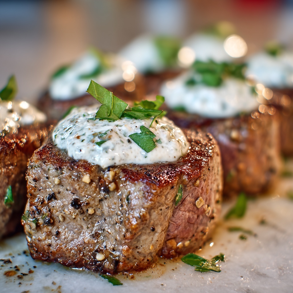 Garlic Butter Steak Bites with Parmesan Cream Sauce Recipe - Recipe Image