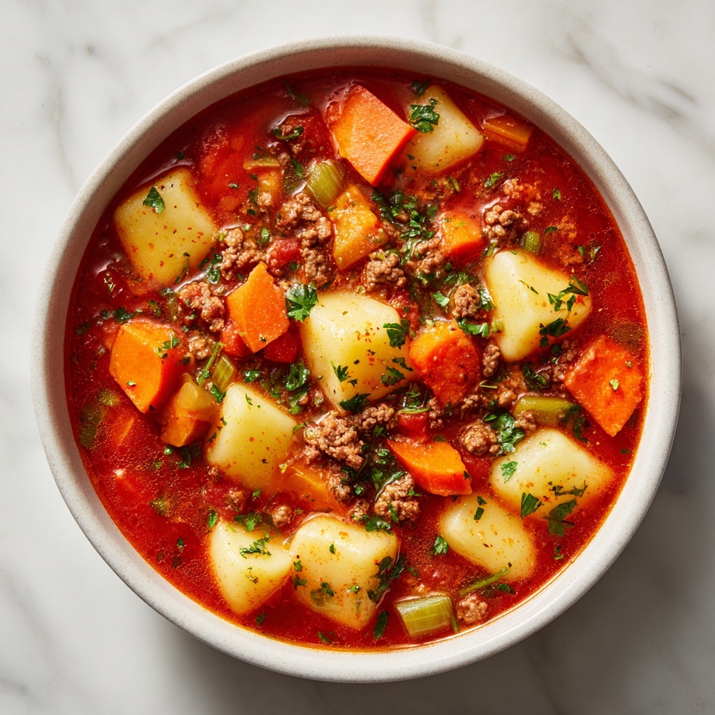 Hearty Homemade Minestrone Soup Recipe - Recipe Image
