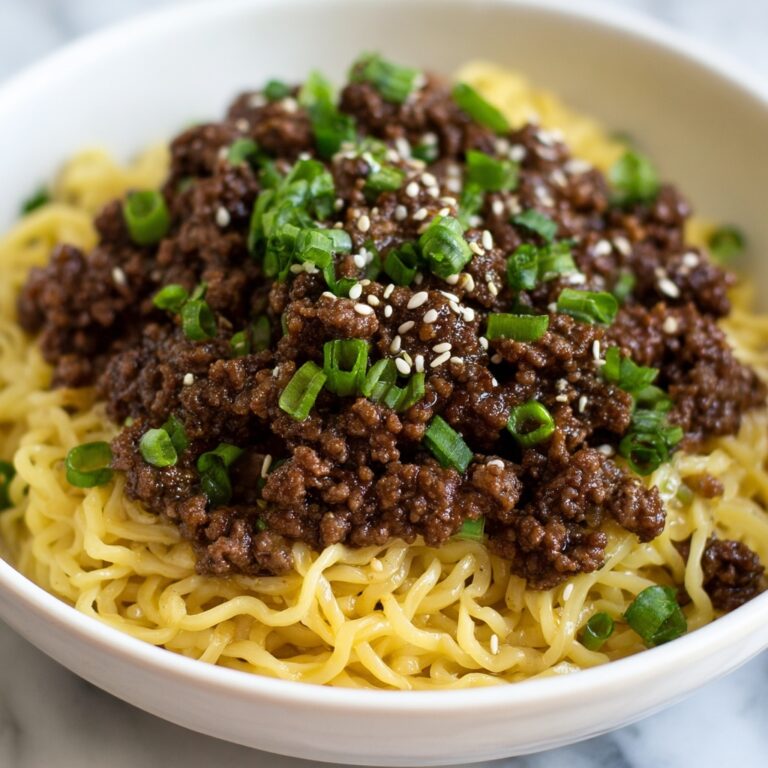 Mongolian Ground Beef Noodles Recipe
