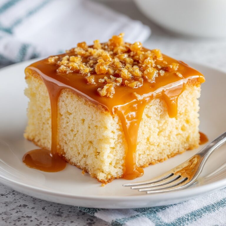 Lemon Condensed Milk Drizzle Cake Recipe