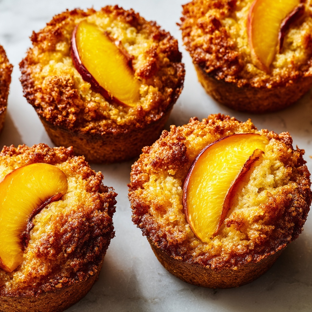 Peach Financiers: Elegant French Almond Cakes Recipe - Recipe Image