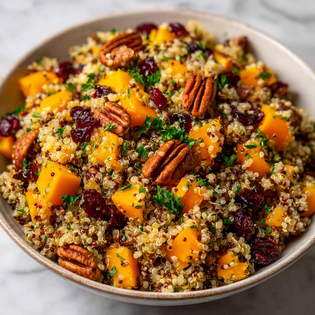 Roasted Pumpkin, Pecan & Cranberry Quinoa Salad Recipe - Recipe Image