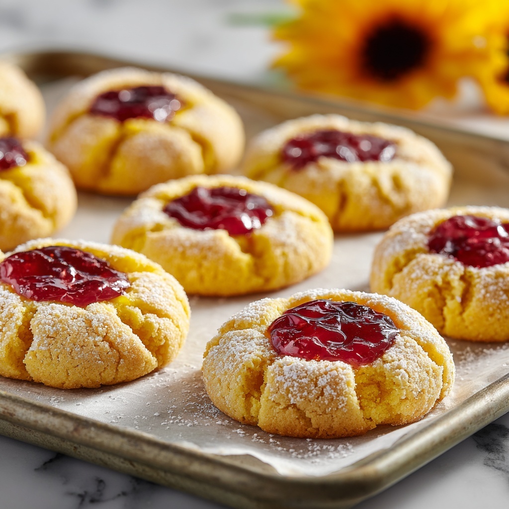 Lemon Curd Thumbprint Cookies Recipe - Recipe Image