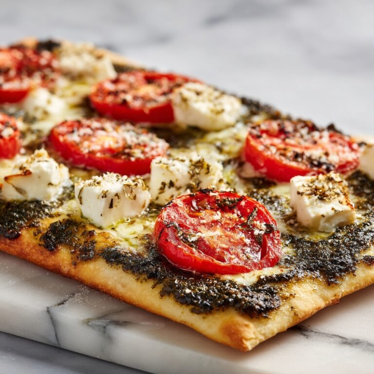 Pesto Caprese Puff Pastry Pizza Recipe