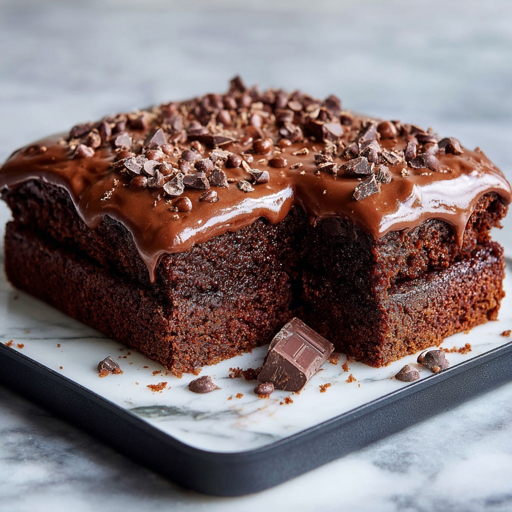 Cold Chocolate Fudge Cake Recipe - Recipe Image