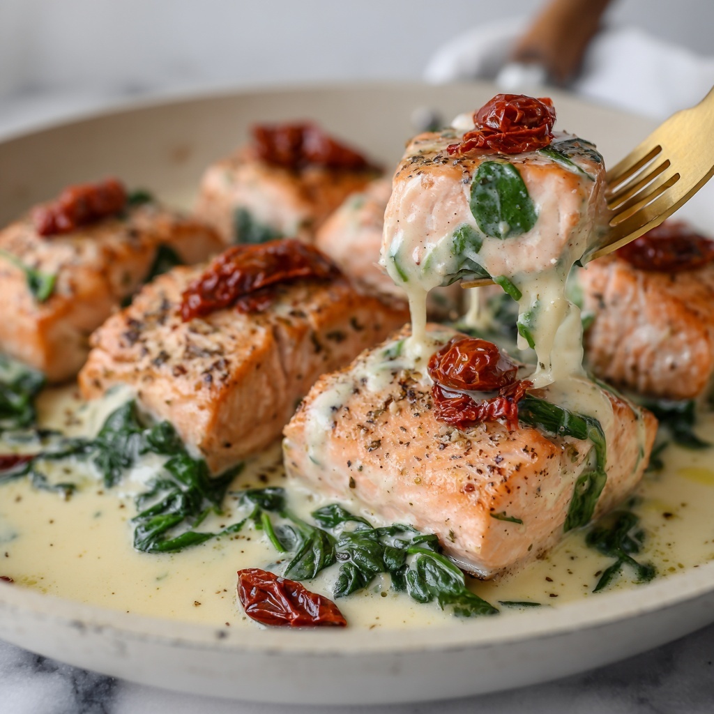 Creamy Tuscan Salmon Recipe - Recipe Image